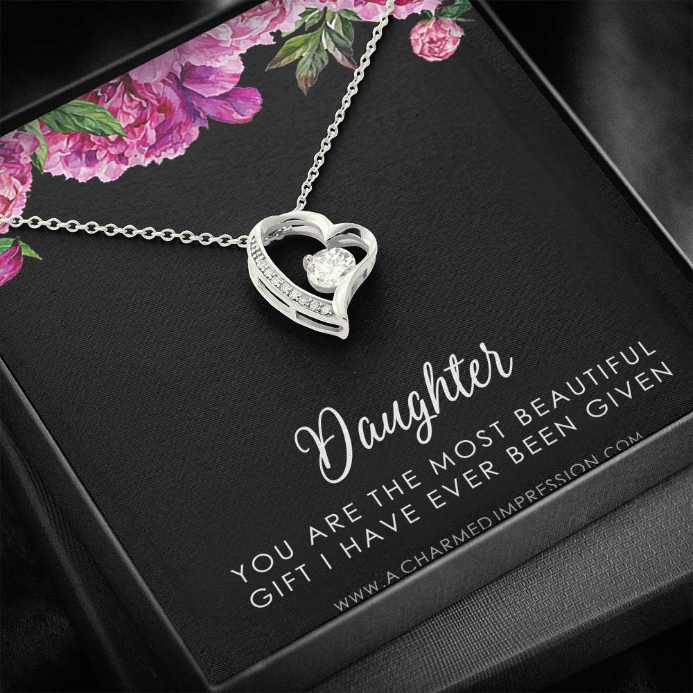Daughter Gift From Mom Dad, Father & Daughter Gift, Mother Daughter Necklace, Gift for Daughter, Present for Birthday, To My Daughter