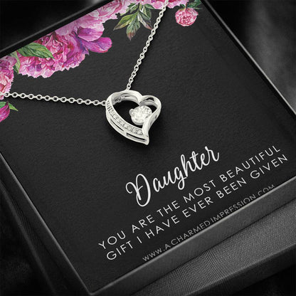 Daughter Gift From Mom Dad, Father & Daughter Gift, Mother Daughter Necklace, Gift for Daughter, Present for Birthday, To My Daughter