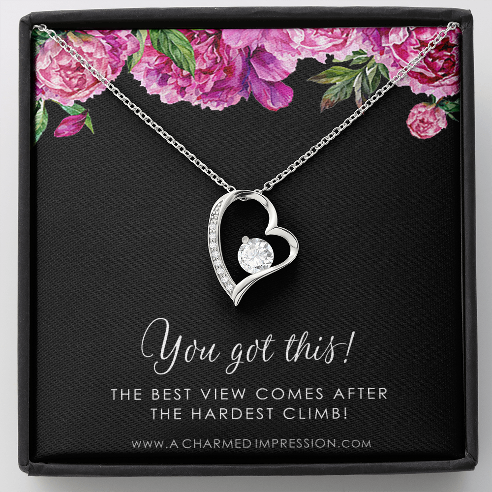 Strength Necklace, Depression, Mental Health, Cancer Survivor Necklace, Breast Cancer Survivor, Infertility Miscarry Gift, Fertility Wish