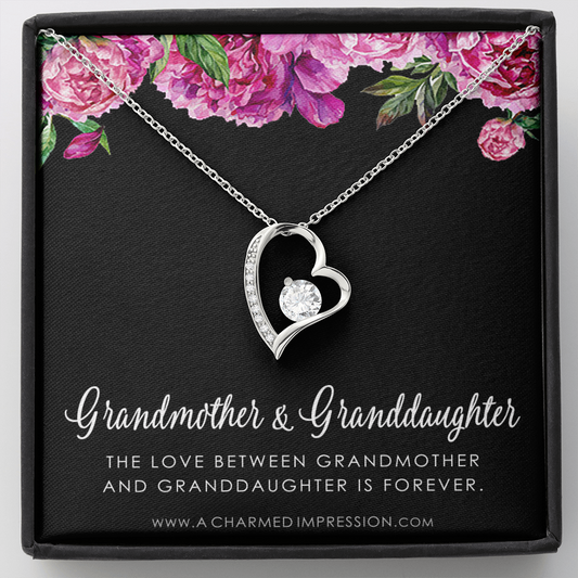 Grandmother & Granddaughter Necklace, Grandma Gift, Grandmother Jewelry, Granddaughter Gift, Granddaughter Birthday Gift, Mothers Day