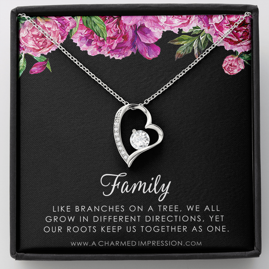 Family Necklace, Family Jewelry, Mother Daughter Necklace, Gift for Mom, Gift for Daughter, Grandmother Gift, Mother Necklace, Daughter Necklace