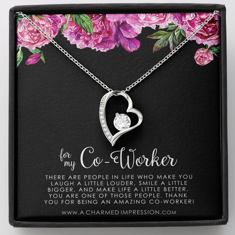 Coworker Necklace, Coworker Gift, Farewell Gift For Coworker, Women Co worker Gift, Going Away Gift For Coworker, Coworker Colleague Gift