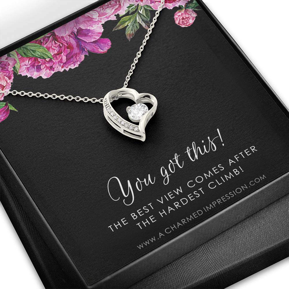 Strength Necklace, Depression, Mental Health, Cancer Survivor Necklace, Breast Cancer Survivor, Infertility Miscarry Gift, Fertility Wish