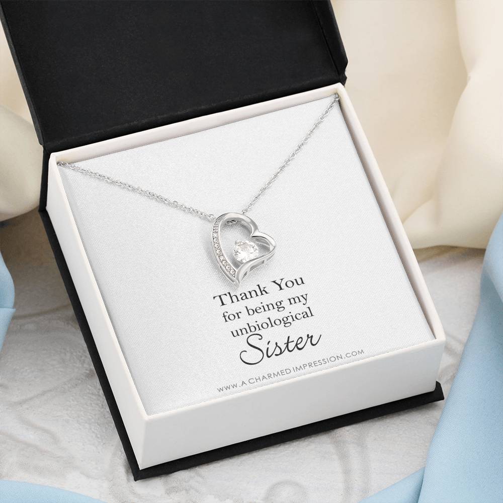 Unbiological Sister Necklace, Bonus Sister Gift, Sister-In-Law Gift, Jewelry for Sister in Law, Step Sister Gift, Soul Sister, Best Friend