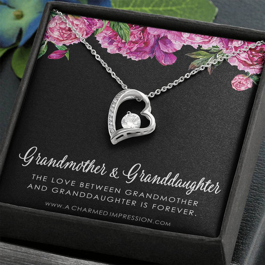 Grandmother & Granddaughter Necklace, Grandma Gift, Grandmother Jewelry, Granddaughter Gift, Granddaughter Birthday Gift, Mothers Day