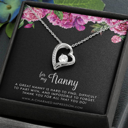 Nanny Gift, Gift for Nanny Necklace, Nanny Appreciation Gift, Necklace Gift for Nanny, Nanny Jewelry, Nanny Gift Idea, For My Nanny