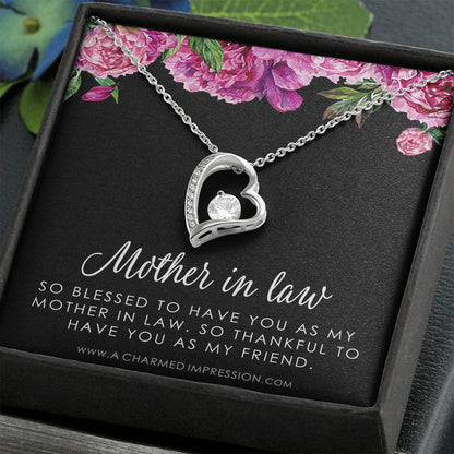 Sentimental Mother In Law Wedding Gift From Bride, Mother of the Groom Necklace, Future Mother in Law Wedding Gift, Gift For Mother-In-Law