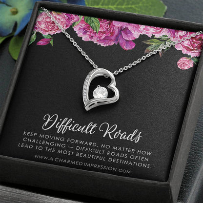 Encouragement Gift, Cancer Survivor Necklace, Breast Cancer Support, Strength Necklace, Infertility Miscarry Gift, Depression, Mental Health
