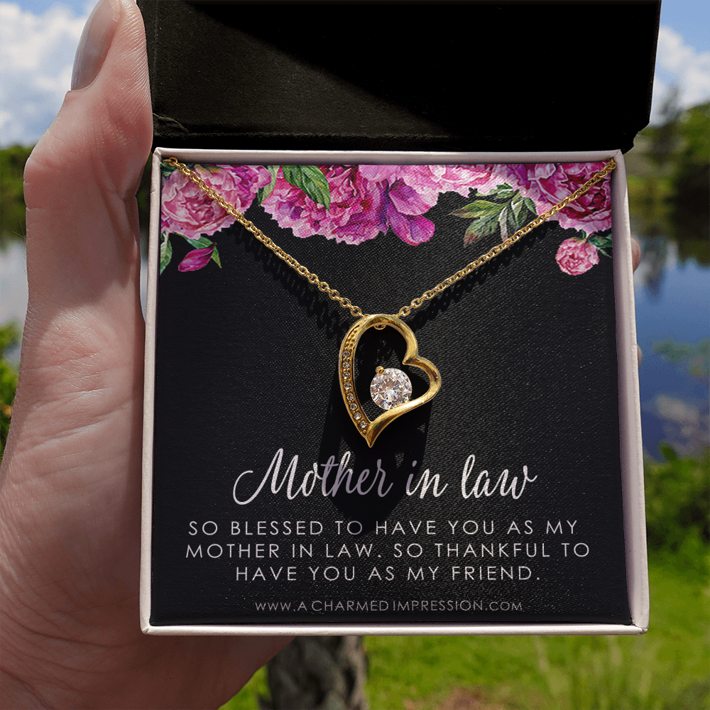 Sentimental Mother In Law Wedding Gift From Bride, Mother of the Groom Necklace, Future Mother in Law Wedding Gift, Gift For Mother-In-Law