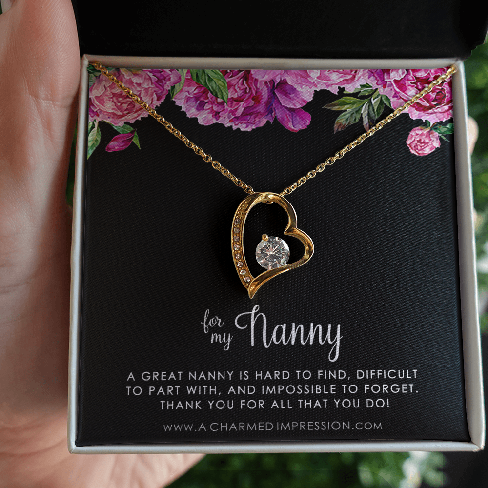 Nanny Gift, Gift for Nanny Necklace, Nanny Appreciation Gift, Necklace Gift for Nanny, Nanny Jewelry, Nanny Gift Idea, For My Nanny