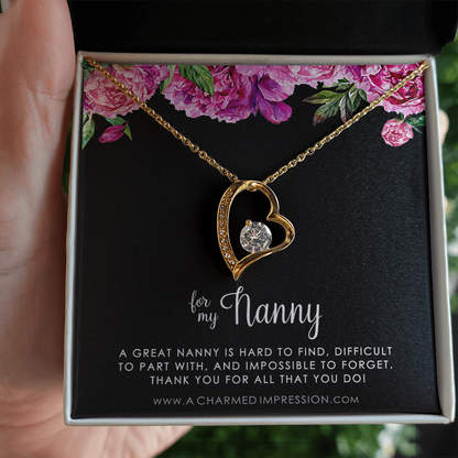 Nanny Gift, Gift for Nanny Necklace, Nanny Appreciation Gift, Necklace Gift for Nanny, Nanny Jewelry, Nanny Gift Idea, For My Nanny