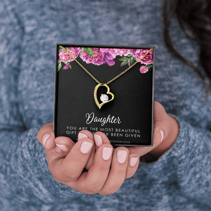 Daughter Gift From Mom Dad, Father & Daughter Gift, Mother Daughter Necklace, Gift for Daughter, Present for Birthday, To My Daughter