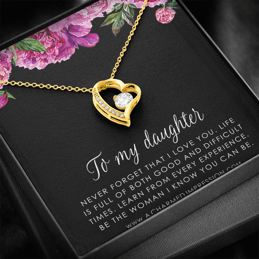 Daughter Gift From Mom Dad, Father & Daughter Gift, Mother Daughter Necklace, Gift for Daughter, Present for Birthday, To My Daughter