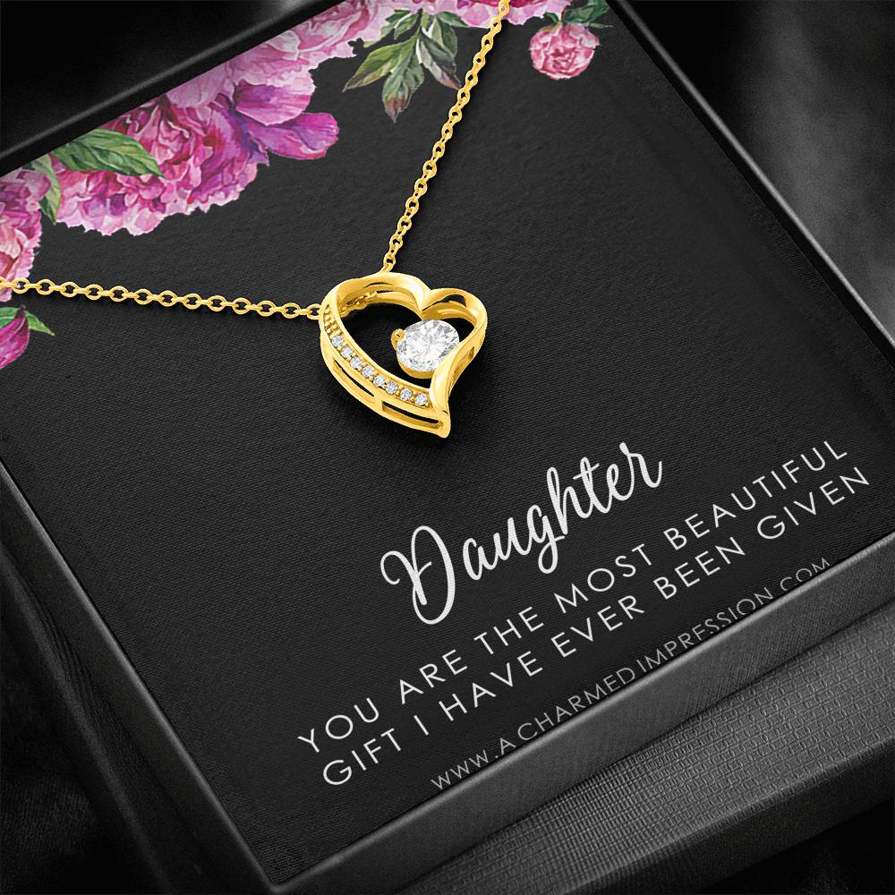 Daughter Gift From Mom Dad, Father & Daughter Gift, Mother Daughter Necklace, Gift for Daughter, Present for Birthday, To My Daughter
