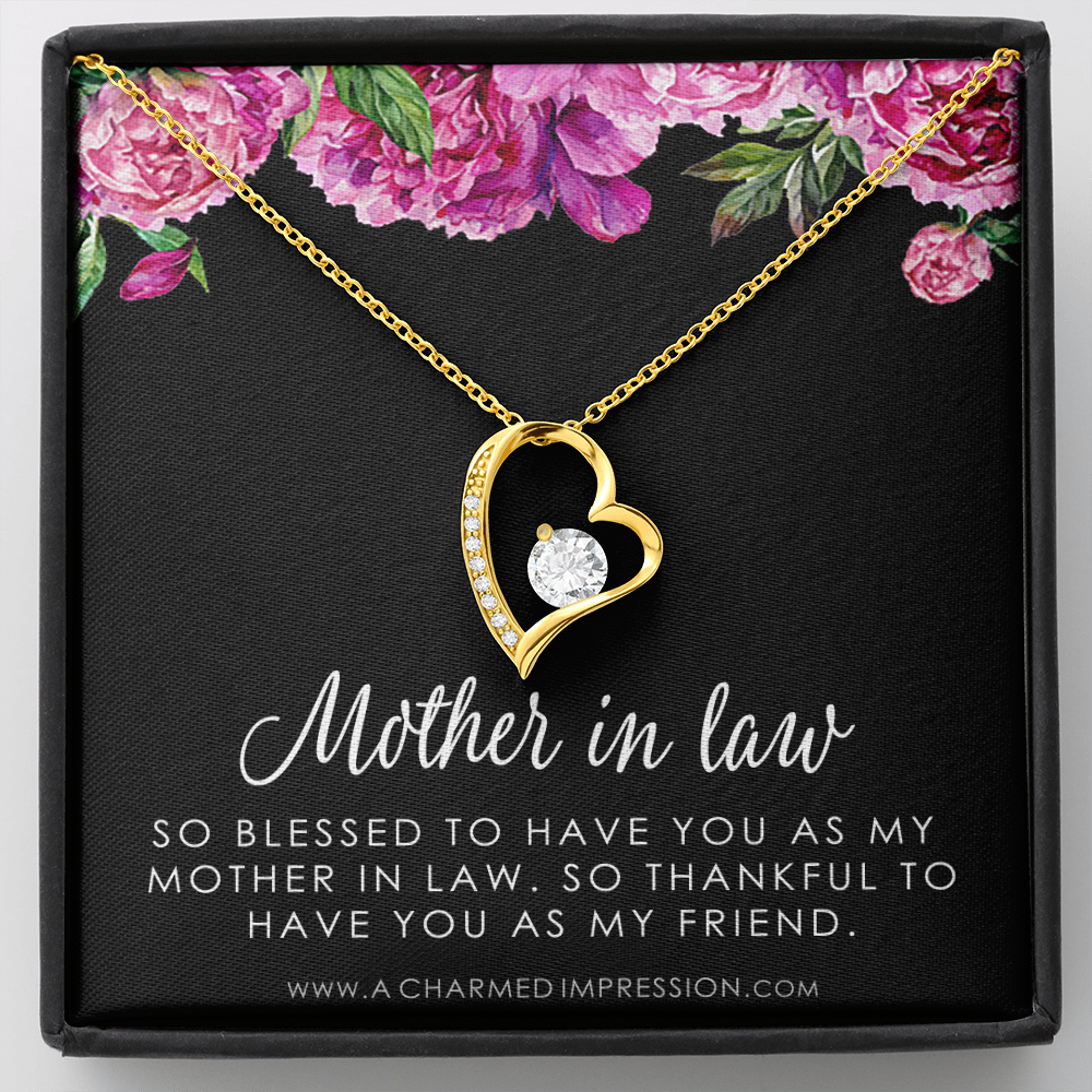 Sentimental Mother In Law Wedding Gift From Bride, Mother of the Groom Necklace, Future Mother in Law Wedding Gift, Gift For Mother-In-Law