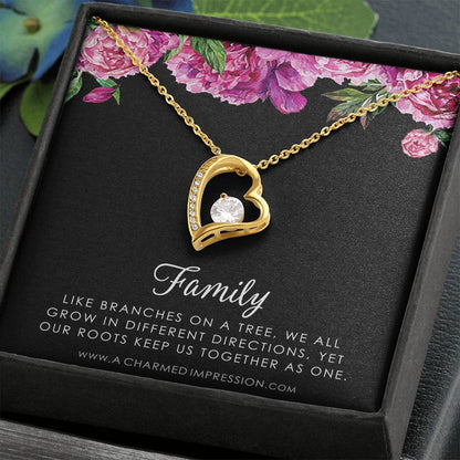 Family Necklace, Family Jewelry, Mother Daughter Necklace, Gift for Mom, Gift for Daughter, Grandmother Gift, Mother Necklace, Daughter Necklace