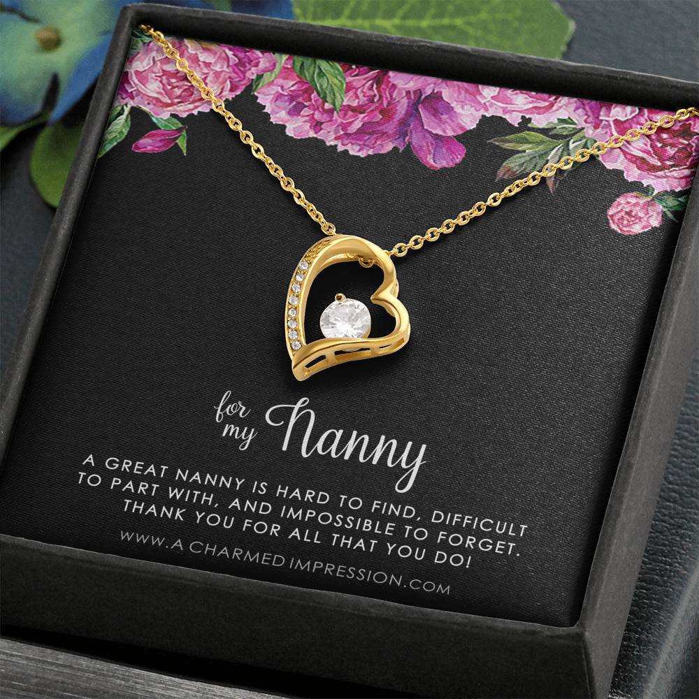 Nanny Gift, Gift for Nanny Necklace, Nanny Appreciation Gift, Necklace Gift for Nanny, Nanny Jewelry, Nanny Gift Idea, For My Nanny