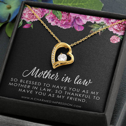 Sentimental Mother In Law Wedding Gift From Bride, Mother of the Groom Necklace, Future Mother in Law Wedding Gift, Gift For Mother-In-Law