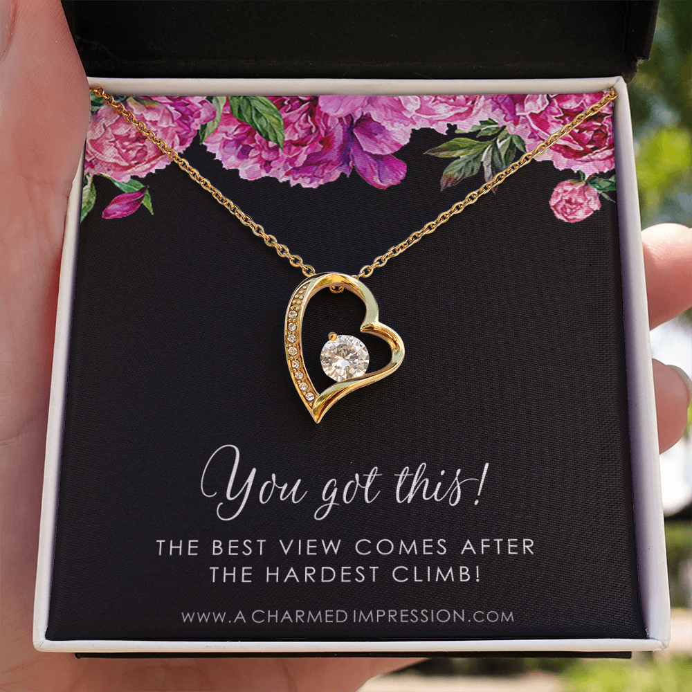 Strength Necklace, Depression, Mental Health, Cancer Survivor Necklace, Breast Cancer Survivor, Infertility Miscarry Gift, Fertility Wish