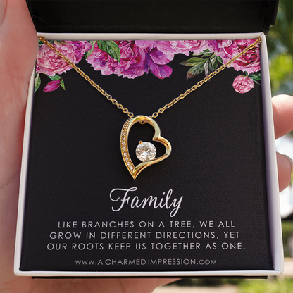Family Necklace, Family Jewelry, Mother Daughter Necklace, Gift for Mom, Gift for Daughter, Grandmother Gift, Mother Necklace, Daughter Necklace