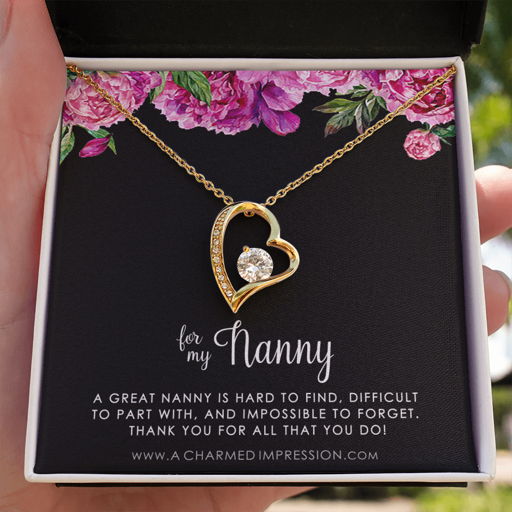 Nanny Gift, Gift for Nanny Necklace, Nanny Appreciation Gift, Necklace Gift for Nanny, Nanny Jewelry, Nanny Gift Idea, For My Nanny