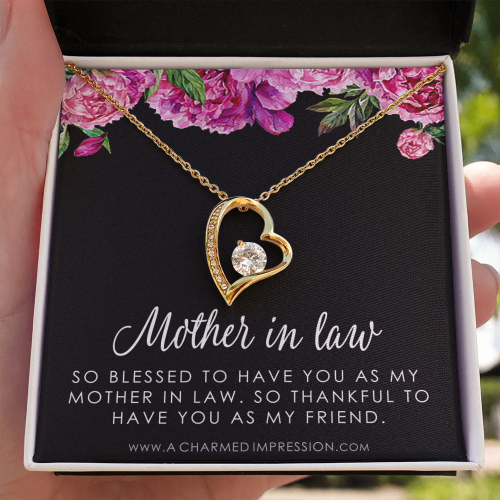 Sentimental Mother In Law Wedding Gift From Bride, Mother of the Groom Necklace, Future Mother in Law Wedding Gift, Gift For Mother-In-Law