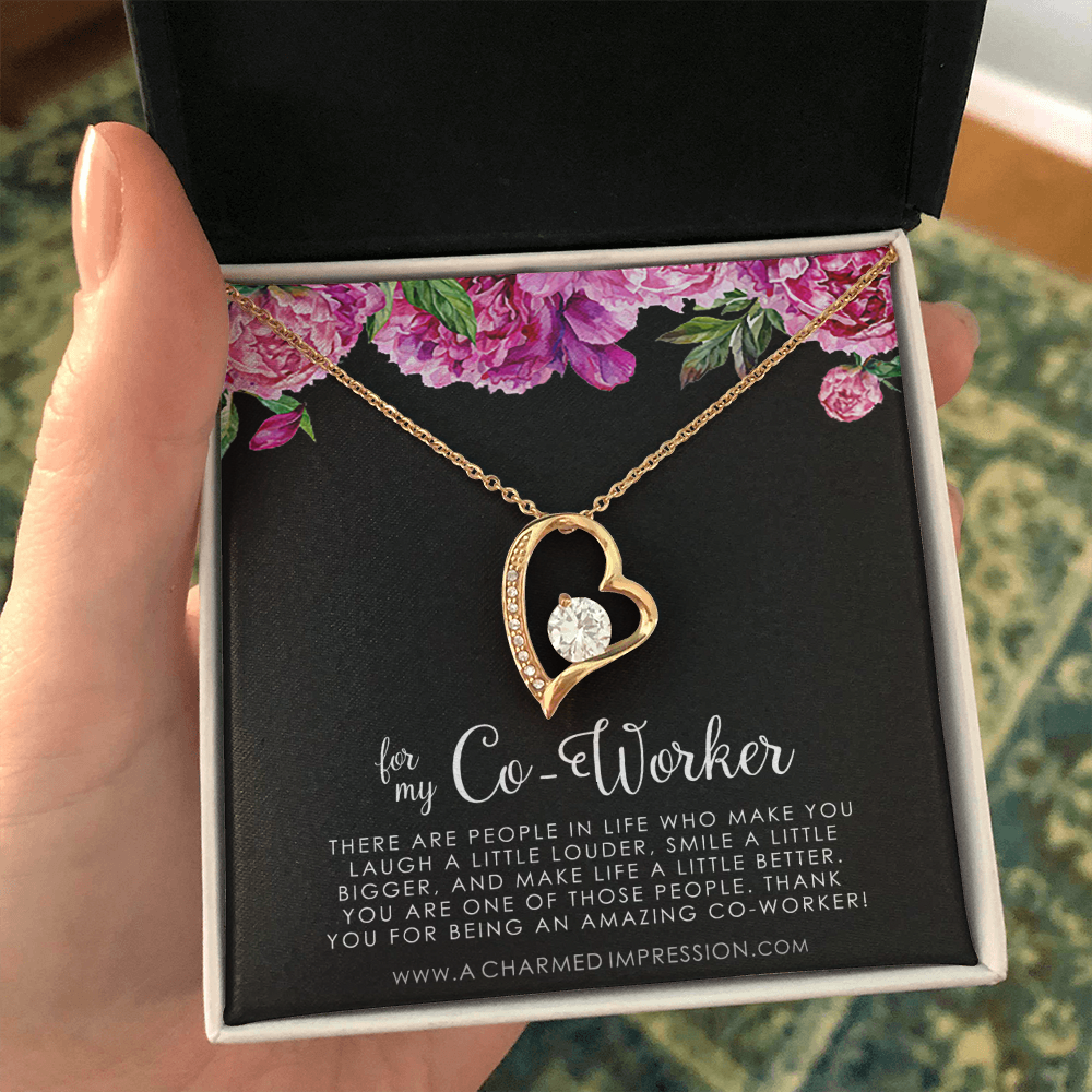 Coworker Necklace, Coworker Gift, Farewell Gift For Coworker, Women Co worker Gift, Going Away Gift For Coworker, Coworker Colleague Gift