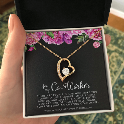 Coworker Necklace, Coworker Gift, Farewell Gift For Coworker, Women Co worker Gift, Going Away Gift For Coworker, Coworker Colleague Gift