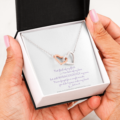 Unbiological Mother & Child Gift, Keepsake Jewelry, Adoption Gotcha Day Gifts for Women Girls, Daughter Stepdaughter, Unique Meaningful