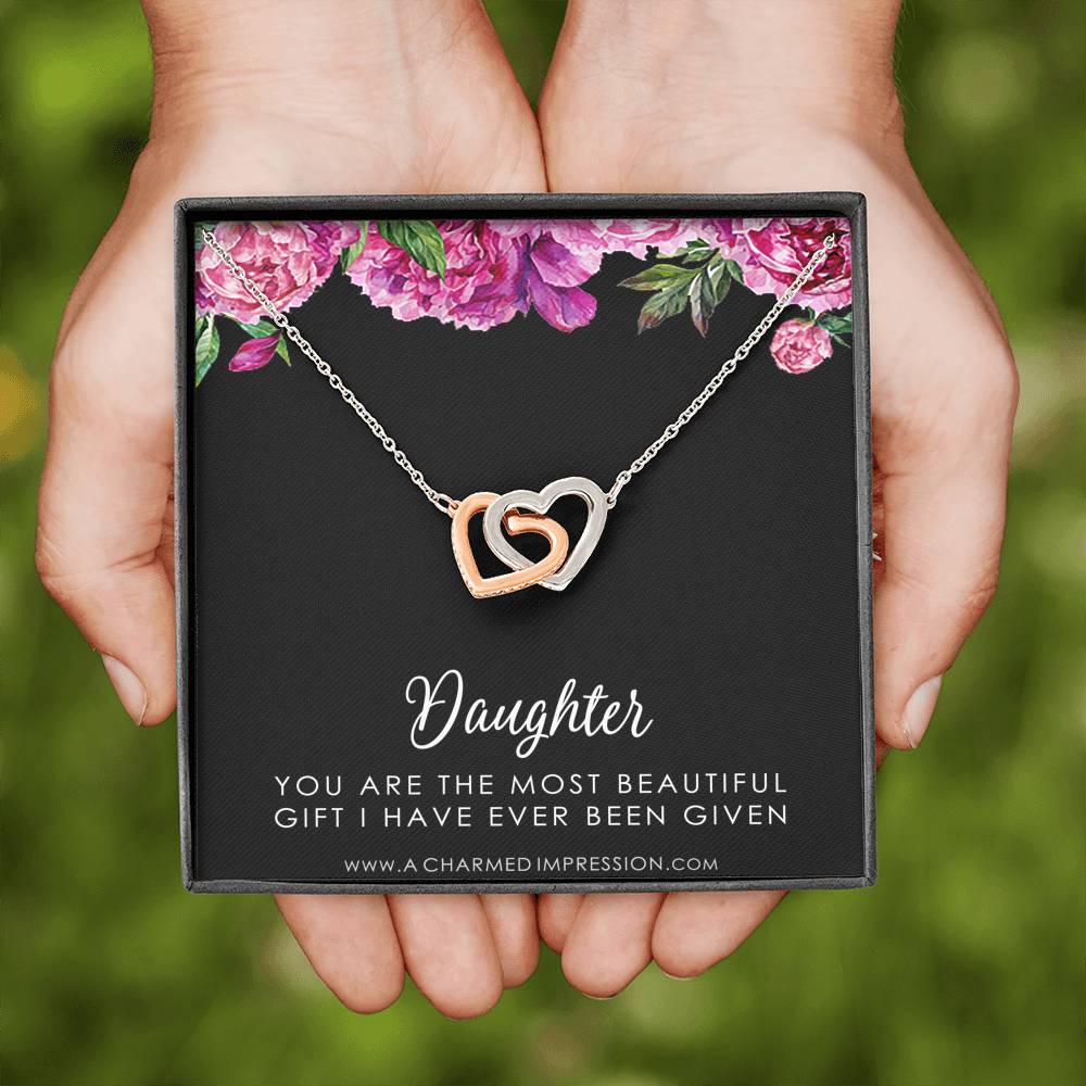 Daughter Gift From Mom Dad, Father & Daughter Gift, Mother Daughter Necklace, Gift for Daughter, Present for Birthday, To My Daughter
