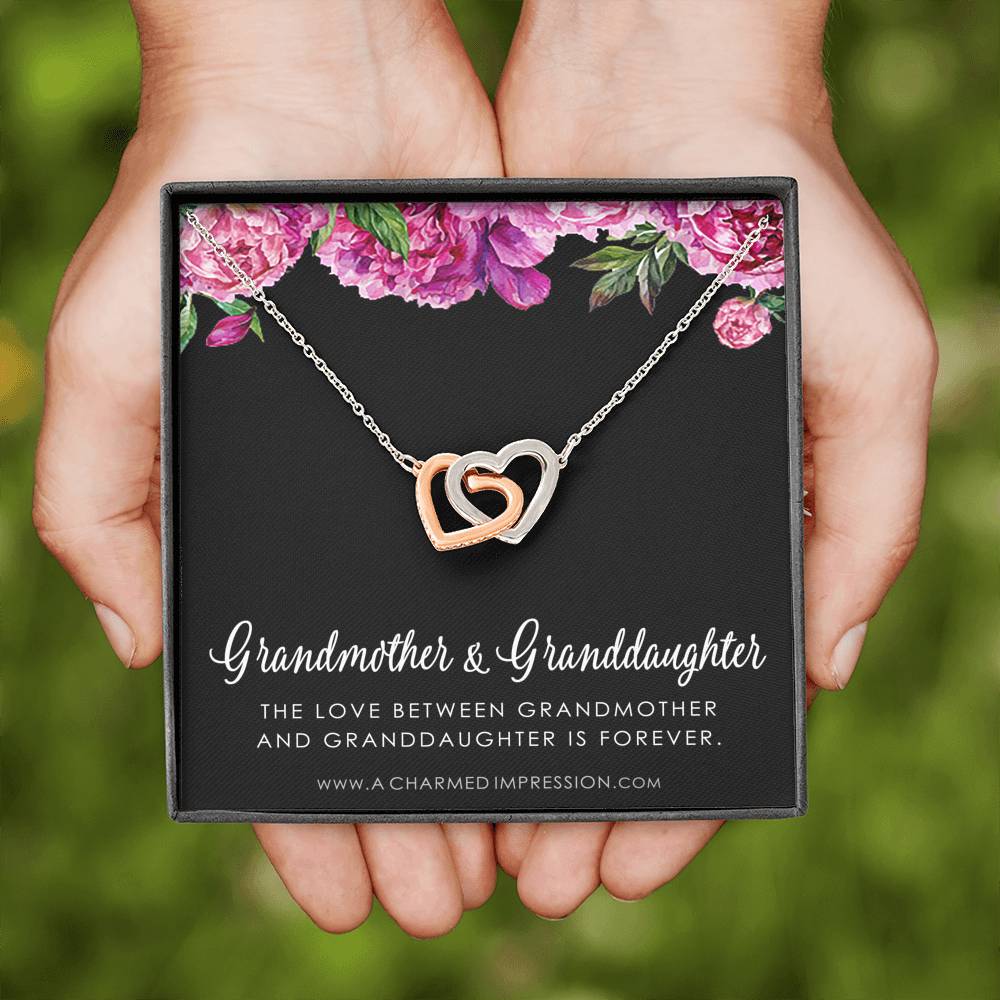 Grandmother & Granddaughter Necklace, Grandma Gift, Grandmother Jewelry, Granddaughter Gift, Granddaughter Birthday Gift, Mothers Day