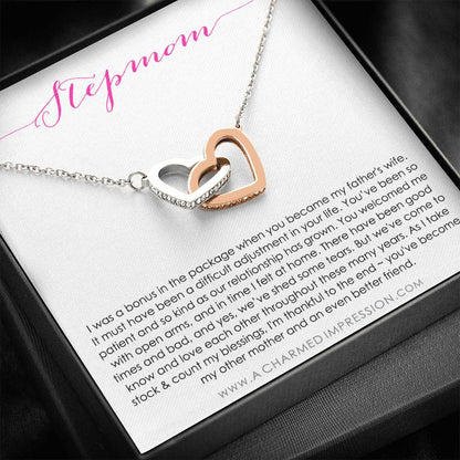 Step Mom Gift Bonus Mom | Stepmom Gift For Step Mom | Step Mother Gift For Stepmom Necklace | Second Mom Gift Mothers Day