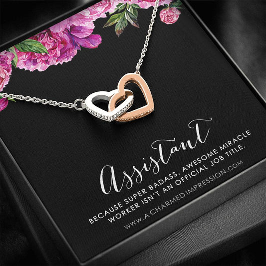 Gift Assistant, Assistant Gift, Assistant Appreciation, Leaving Gift for Assistant, Assistant Necklace, Thank you Gift for Assistant