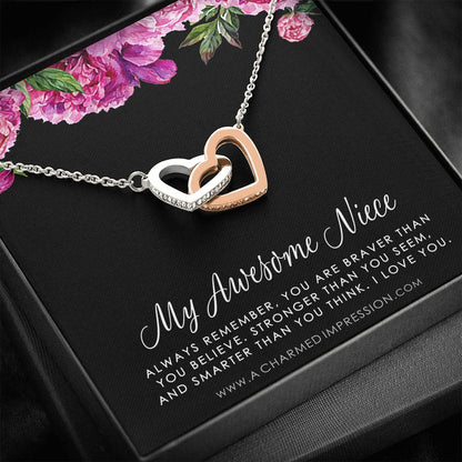 Aunt and Niece Necklace, Gift for Niece from Aunt, Auntie to Niece Jewelry, Special Niece Necklace, Aunt and Niece Gift, Niece Keepsakes