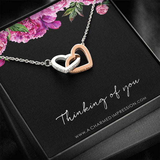 Thinking Of You Gift, Thinking of you Necklace, Just Because Gift, Thinking of you Jewelry, Missing You Gift, Missing You Necklace