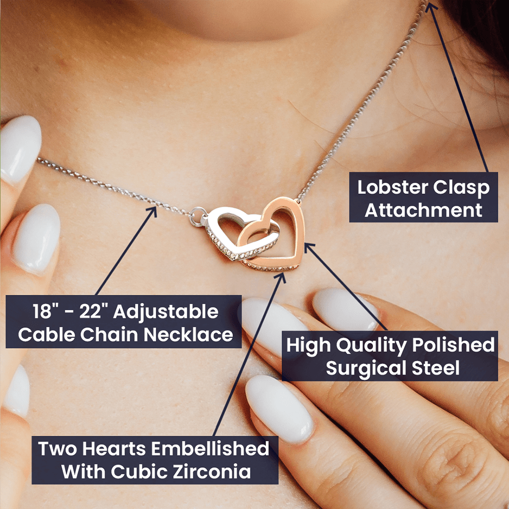 Stepdaughter Gifts from Stepmom Stepdad, Birthday Gifts for Daughter from Mom Dad, Stepdaughter Necklace, Unbiological Daughter Gift