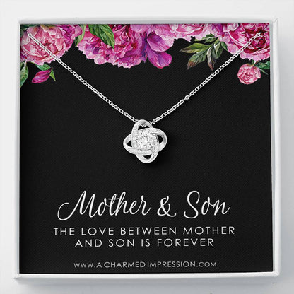 Gifts for Mom Jewelry, Mother and Son Necklace, Boy Mom Gift, Mom Gift from Son, Mother of the Groom, Mother's Day Birthday