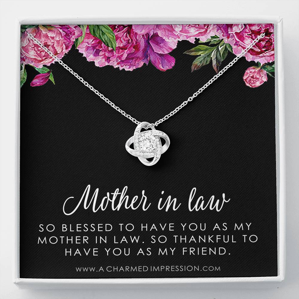 Sentimental Mother In Law Wedding Gift From Bride, Mother of the Groom Necklace, Future Mother in Law Wedding Gift, Gift For Mother-In-Law