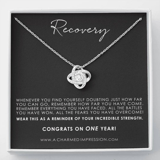 Addiction Recovery Gift, Warrior Necklace, Fighter Jewelry, NA, AA Gifts Women, Sobriety Anniversary, Sober Birthday