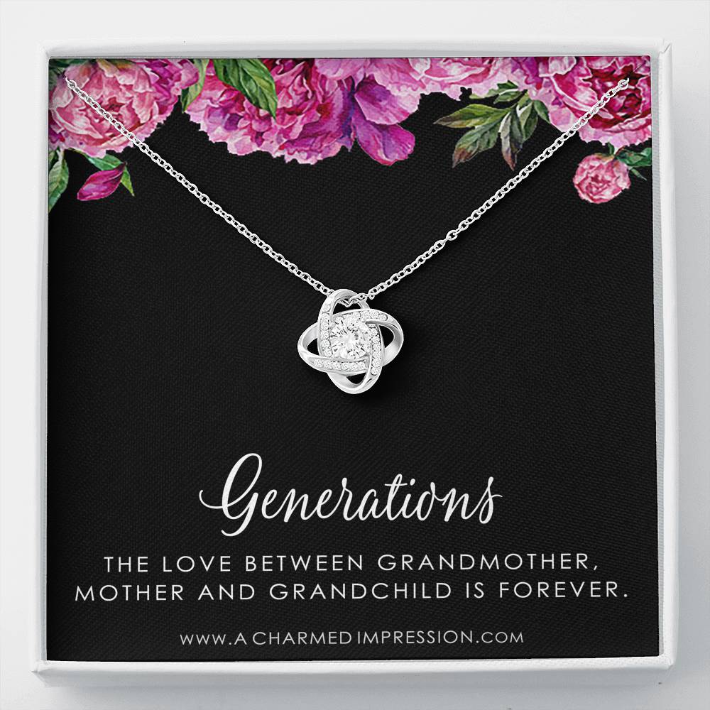 Three Generations of Love • Grandmother, Mother, Daughter/Son Jewelry • Gift for Mom Grandma Grandchild, Thoughtful Gifts for Women, Nana Jewelry