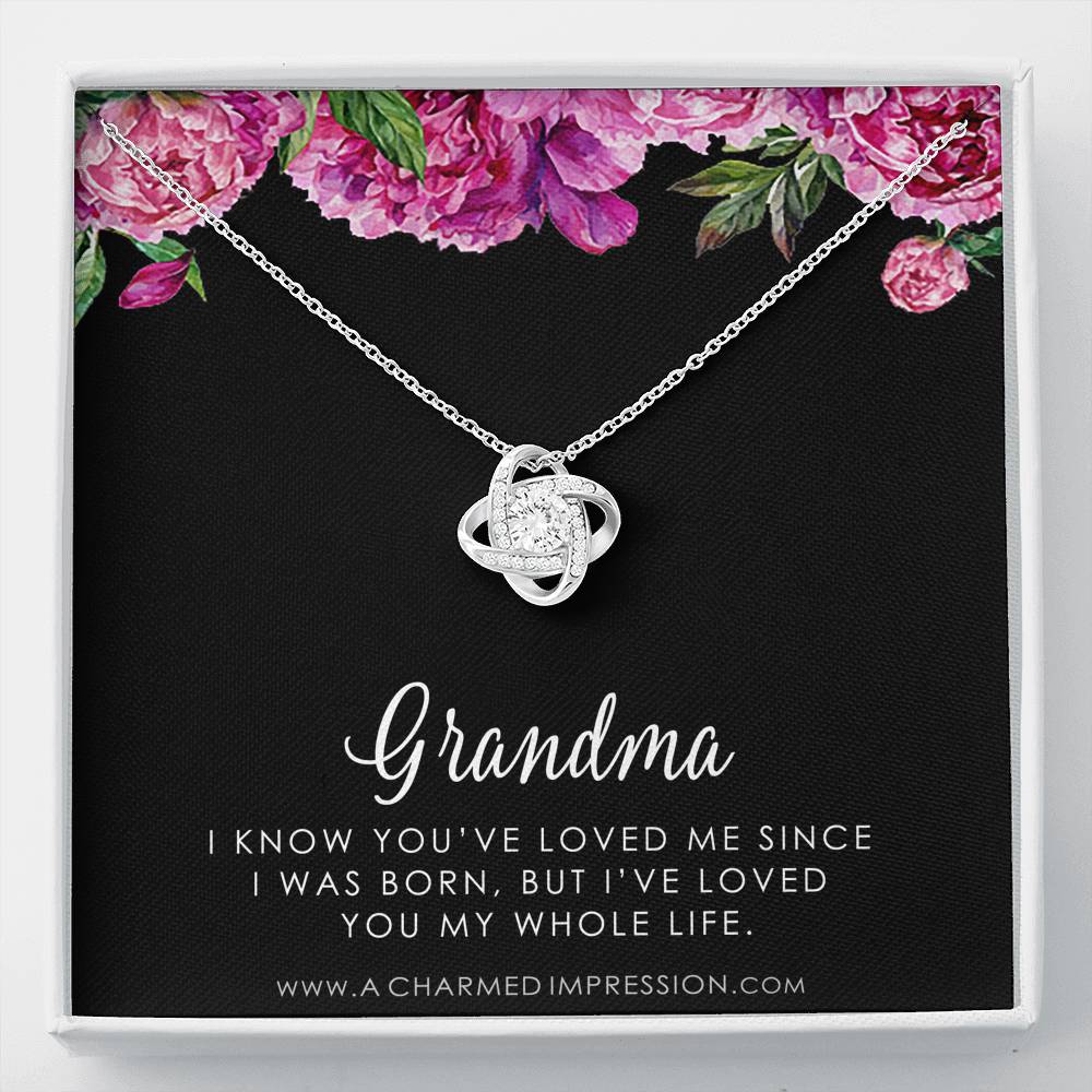 Grandma Gift, Grandmother Grandson Gift, Grandmother Granddaughter Necklace, To My Grandma From Grandchild Jewelry, Top Grandma Gift