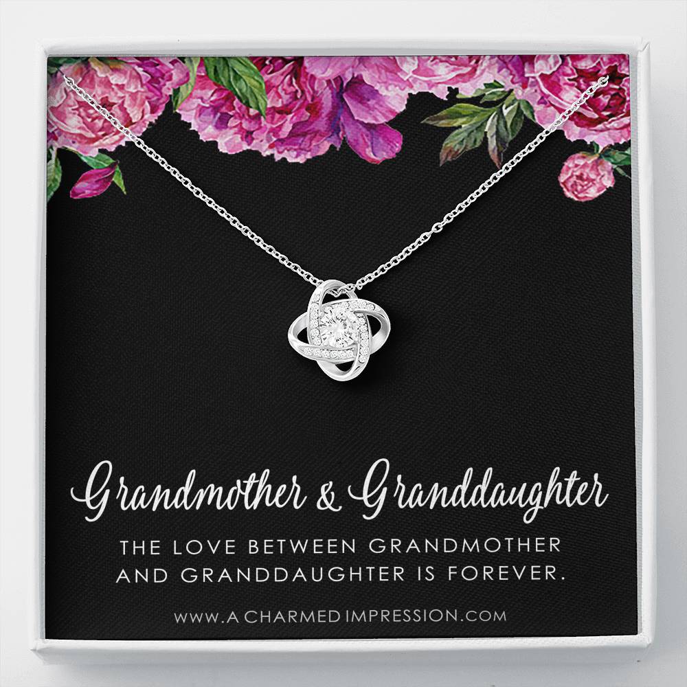 Grandmother & Granddaughter Necklace, Grandma Gift, Grandmother Jewelry, Granddaughter Gift, Granddaughter Birthday Gift, Mothers Day