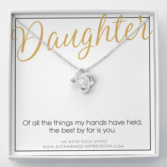 Gift for Daughter Necklace, Daughter Gift from Mom and Dad, To My Daughter, Daughter Birthday Gift for Women or Teenage Girl