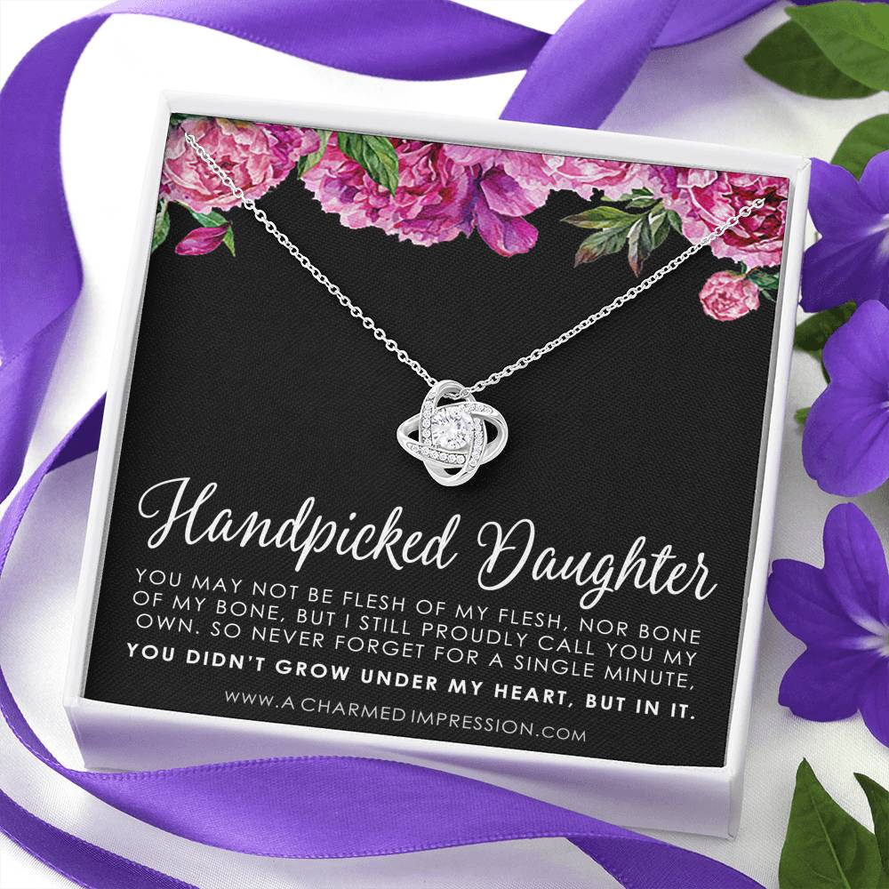 Handpicked Daughter, Stepdaughter Gift for Step Daughter, Infinite Love, Bonus Daughter, Adopted Child, Gift for Girls, Unbiological Child