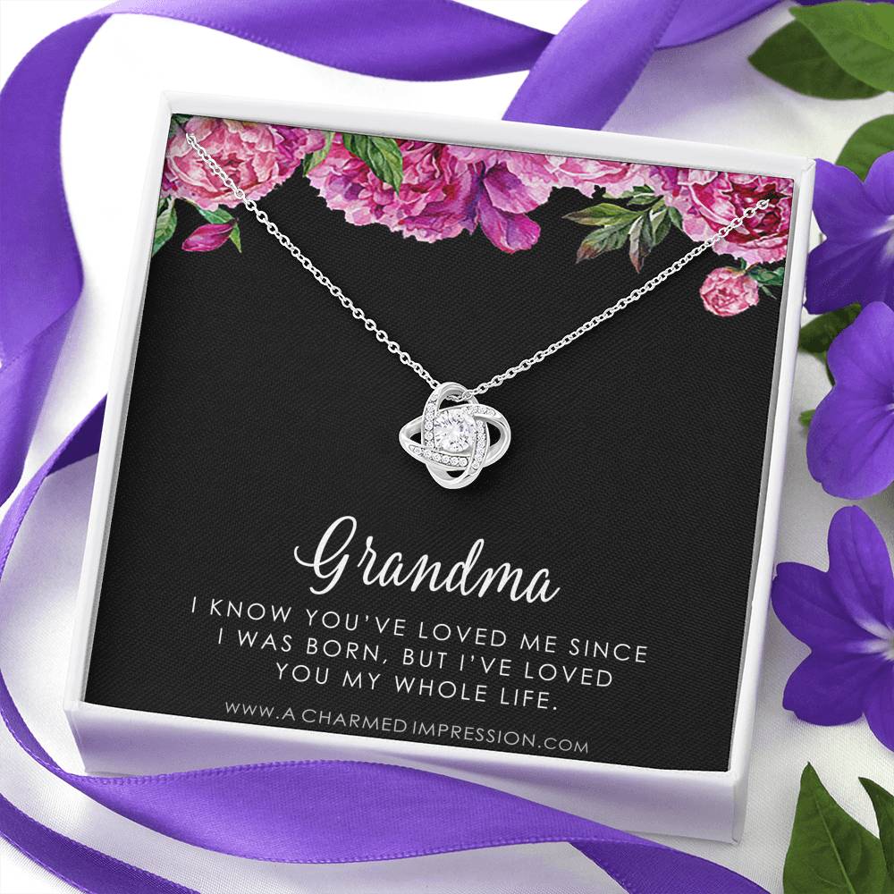 Grandma Gift, Grandmother Grandson Gift, Grandmother Granddaughter Necklace, To My Grandma From Grandchild Jewelry, Top Grandma Gift