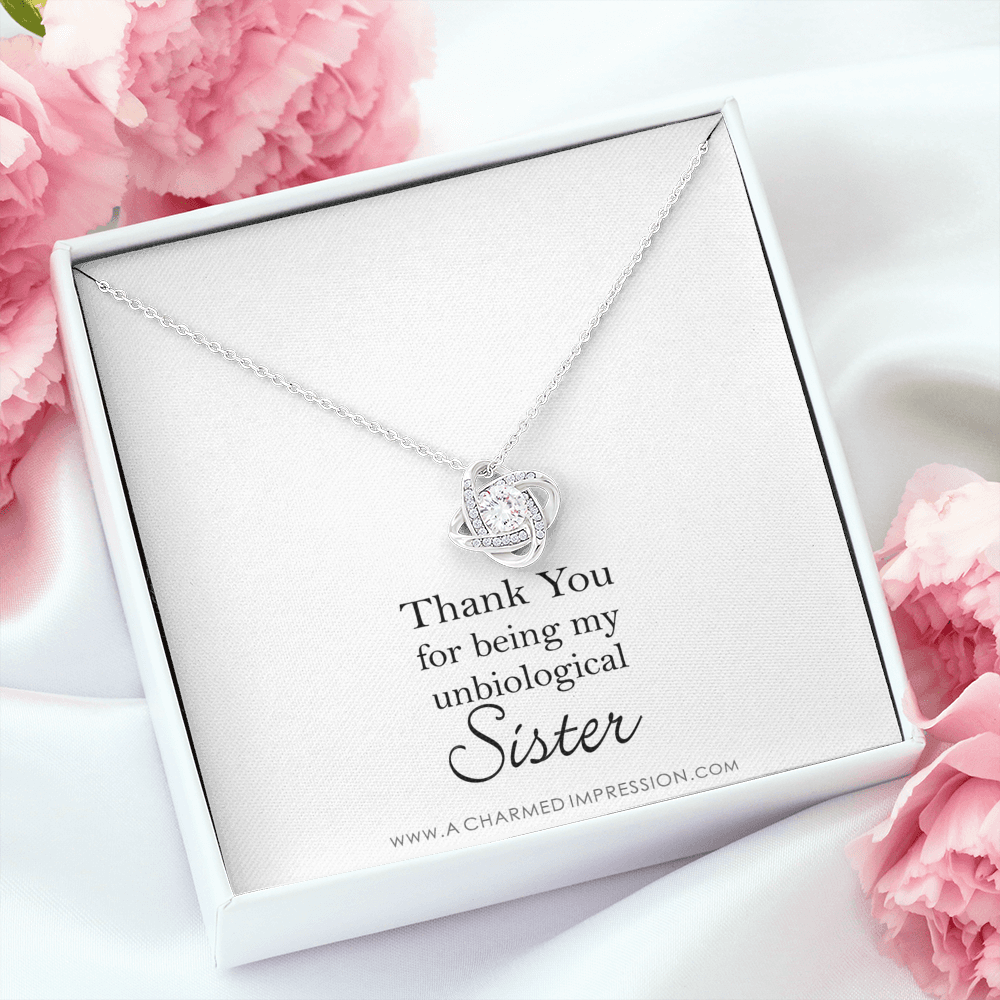Unbiological Sister Necklace, Bonus Sister Gift, Sister-In-Law Gift, Jewelry for Sister in Law, Step Sister Gift, Soul Sister, Best Friend