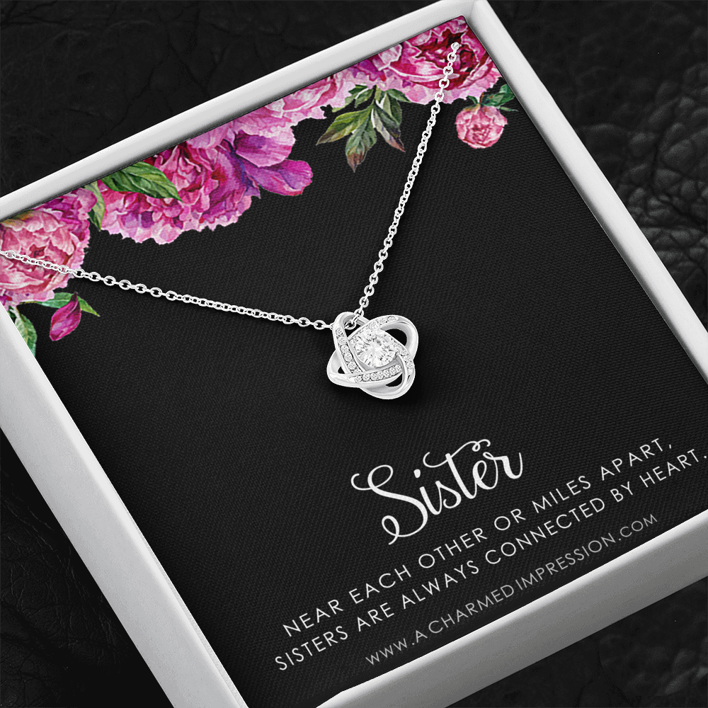 Sister Birthday Gift, Sister Gift Ideas, Sister Necklace, Unique Birthday Gifts for Sister from Sister, Gift from Brother to Sister