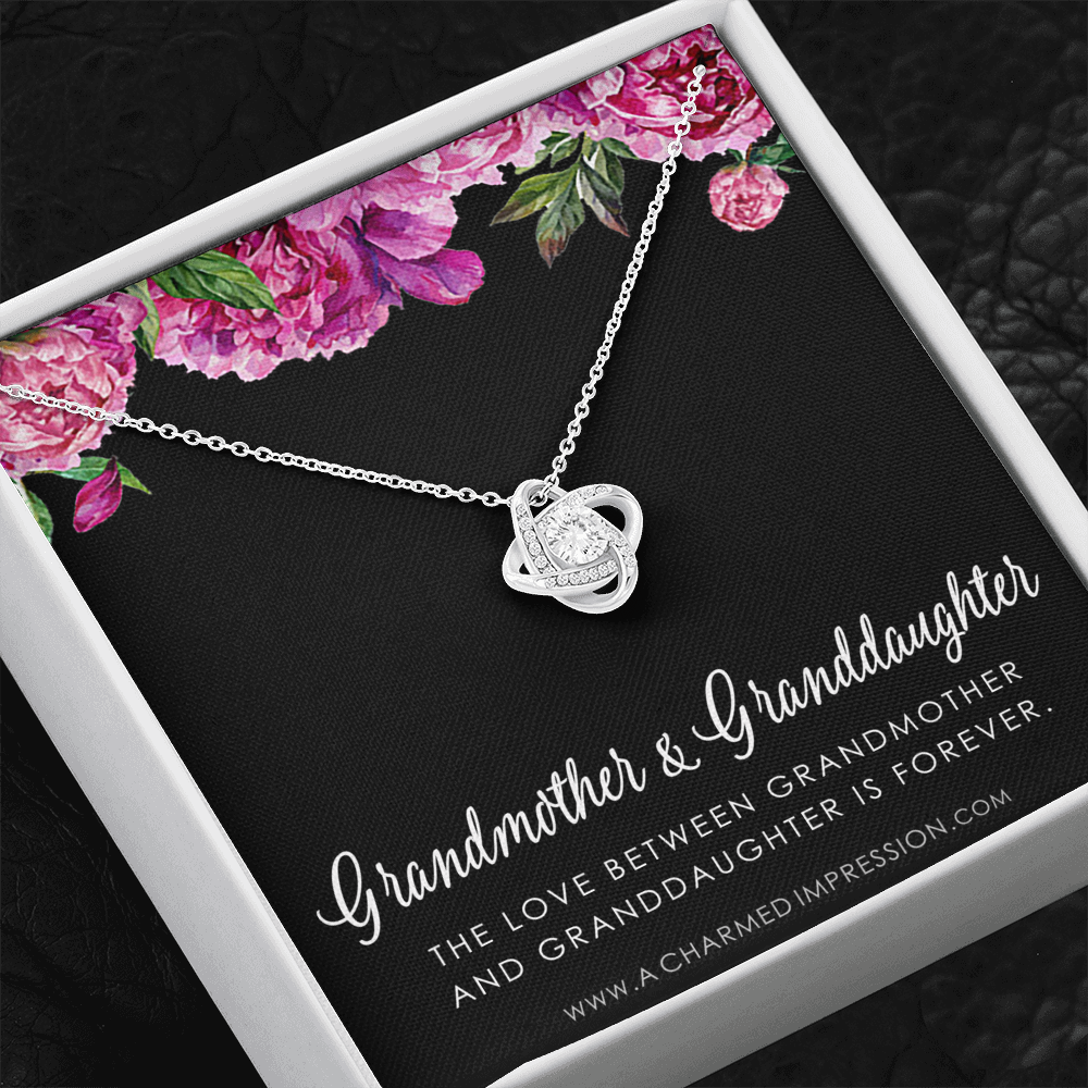 Grandmother & Granddaughter Necklace, Grandma Gift, Grandmother Jewelry, Granddaughter Gift, Granddaughter Birthday Gift, Mothers Day