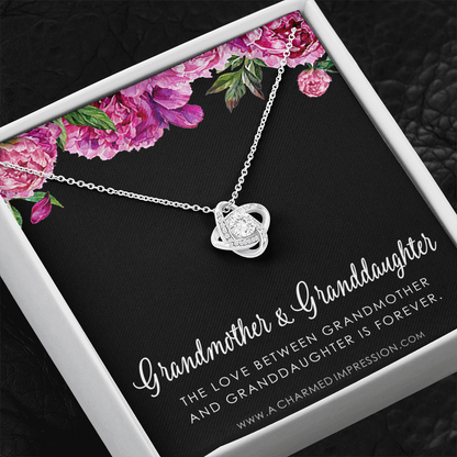 Grandmother & Granddaughter Necklace, Grandma Gift, Grandmother Jewelry, Granddaughter Gift, Granddaughter Birthday Gift, Mothers Day