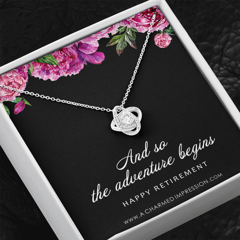 Gifts for Women, New Job, Promotion, Service Appreciation, Retirement Gift for Her, New Beginnings, CZ Diamond Necklace